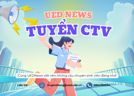 THÔNG BÁO: Tuyển cộng tác viên cho Trang TTĐT UEDNews