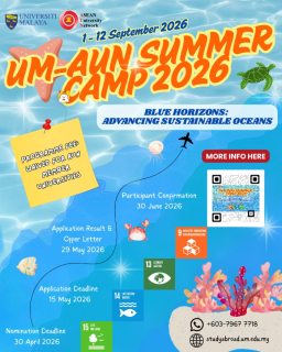 Thông báo tuyển chọn sinh viên tham gia Um – Aun Summer Camp 2026 (Malaysia)