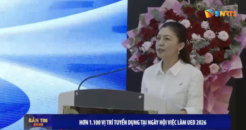 Đài DNRT đưa tin về Ngày hội việc làm UED 2026