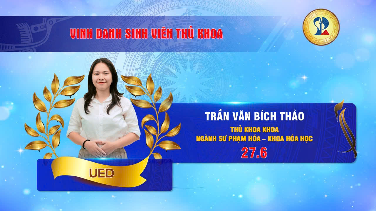 Thu khoa Khoa Hoa Hoc Tran Van Bich Thao