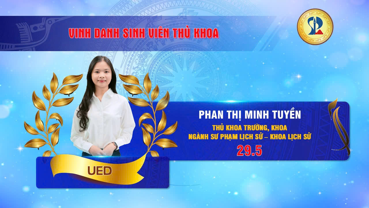 Thu khoa Truong Phan Thi Minh Tuyen